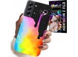 Custodia Per Samsung Galaxy S22 - Motivi Colorati Arcobaleno, Vernice + Lamina