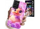 Etui Per Samsung Galaxy S21 Ultra - Paperino, Paperino Su Sfondo Rosa