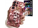 Etui Per Samsung Galaxy S22 Ultra - Femminile, Design Moderno, Pelle Di Donna In Rosa