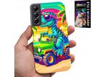 Custodia Per Samsung Galaxy S22 Plus - Dinosauro In Un Camion Per Bambini