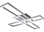 NÄVe Led Deckenleuchte "Bantry", Silber, 1, Ø 95Cm H: 11Cm, 1 Stk., Leuchten, Cct, Rgb-Backlight, Dimmbar, Memory, Zeitschaltuhr, Nachtlicht, Led Deckenleuchte