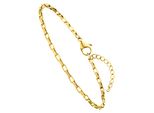 Armband Jobo "Kastenarmband Kastenkette", Gold (Goldfarben), ArmbäNder, Damen, 20Cm, Edelstahl, Armband, Edelstahl Goldfarben 17-20 Cm