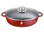 Bratpfanne SCHULTE-UFER "Rustika", Rot, Ø:28Cm, Pfannen, Bratpfanne, Induktion
