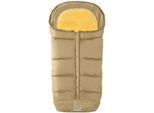 Fußsack HEITMANN FELLE "Eisbärchen - Komfort 2 in 1 Lammfell Winterfußsack - Premium Qualität", Kinder, beige, Polyester, Fußsäcke Fußsack, mit Lammfell-Einlage, für Kinderwagen und Buggy, waschbar