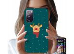 Custodia Per Samsung Galaxy S20 Lite - Renna Su Sfondo Verde Disegni Natalizi