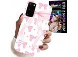Custodia Per Samsung Galaxy S20 - Custodia Con Nastri Rosa E Design Alla Moda