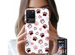 Etui Per Samsung Galaxy S20 Ultra - Zampe Di Cane Su Sfondo Bianco, Cane, Gatto, Orso