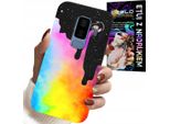 Custodia Per Samsung Galaxy S9 Plus - Motivi Colorati Arcobaleno, Vernice + Lamina