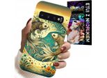 Custodia Per Samsung Galaxy S10 Plus - Segno Zodiacale, Astronomia Pesci + Lamina