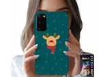 Custodia Per Samsung Galaxy S20 - Renna Su Sfondo Verde Disegni Natalizi