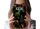 Custodia Per Samsung Galaxy S10E - Renna, Fiocco Di Neve, Albero Di Natale + Pellicola