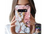 Custodia Per Samsung Galaxy S10 - Marmo Rosa E Bianco, Motivi In Pietra