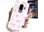 Custodia Per Samsung Galaxy S9 Plus - Custodia Con Nastri Rosa E Disegni Di Moda