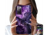 Custodia Per Samsung Galaxy S20 Fe - Viola Marmo Moda Donna + Vetro