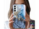 Custodia Per Samsung Galaxy M13 4G - Design Donna In Marmo + Vetro