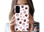 Custodia Per Samsung Galaxy S20 Plus - Zampe Di Cane Su Sfondo Bianco, Cane, Gatto, Orso