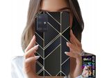 Custodia Per Samsung Galaxy M31S - Cornici Dorate, Design Elegante + Vetro