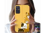 Custodia Per Samsung Galaxy A51 - Love Cat, Disegni Con Gatti, Custodia + Vetro