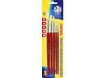Set Di Pennelli In Setola Naturale Astra 5 Pezzi N. 0457