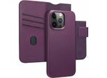 Cover Per Iphone 15 Pro Max - Vera Pelle - Accezz Flip Cover/2 In 1 Case - Viola