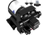 12 V - Pompa Dell'acqua A Membrana Ad Alta Pressione, 3 Gpm, Polipropilene Pompa Dell'acqua A Membrana Ad Alta Pressione - Pressione Massima 45 Psi, Pompa Dell'acqua Autoadescante Con Valvola Di Non Ritorno Incorporata, Ideale Per Roulotte E Imbarcazioni