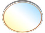 Briloner Ina Plafoniera Led, Dimmerabile, Telecomando, Regolabile Da Bianco Caldo A Bianco Freddo, Antracite, Ø49 X 6,5 Cm