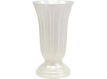 Lilia Madreperla Bianca, Vaso Da Terra Ø28Cm, Vaso Decorativo Per Matrimoni, Fiori Artificiali
