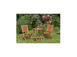 Merxx Cordoba Set 3Tlg. Klapptisch Rund