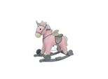 Chipolino Schaukeltier Einhorn Sound RäDer Holz SteigbüGel SattelföRmiger Sitz Rosa