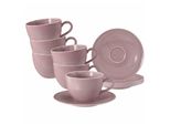 Seltmann Weiden Milchkaffeetassen Mit Untertassen Beat Color Glaze 350 Ml 6Er Set