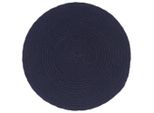 Vidaxl Tovagliette 6 Pezzi. Blu Navy 38 Cm Rotonde Cotone