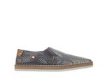 Rieker Scarpe Uomo Slip-On Blu Casual, Numero Di Scarpe: 41 Eu