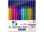 Flamastry Triplus 15 Colori Brillanti Staedtler
