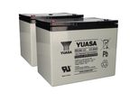 2X Batteria Al Piombo Yuasa REC80-12I Pb 12V / 80Ah A Prova Di Ciclo, Filettatura Interna M6