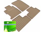 DK0607 - Set Di Tappetini In Gomma Adatti A Civic Ix Dal 2012-> Beige