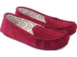 Pelle Delle Contee Orientali - Mokassins "Ffion"", Wildleder EL384 (40,5 Eu) (Weinrot)"