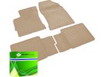 DK1237 - Set Di Tappetini In Gomma Per Auris (E18) Dal 2012-> Beige
