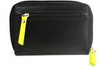 Eastern Counties Leather - Portafoglio In Pelle "Athena"" EL361 (Taglia Unica) (Nero/Lime)"