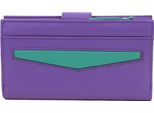 Eastern Counties Leather - Portafoglio In Pelle "Hayley"" EL405 (Taglia Unica) (Viola/Turchese)"
