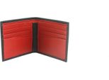Eastern Counties Leather - Portafoglio Per Carte Di Credito In Pelle "Carter"" EL365 (Taglia Unica) (Nero/Rosso)"