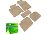 DK2202 - Set Di Tappetini In Gomma Adatti Per Cee'd (Jd) Dal 2012-> Beige