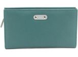 Eastern Counties Leather - Portafoglio In Pelle A Contrasto "Rosemary"" Per Donna EL434 (Taglia Unica) (Verde Acqua/Grigio)"