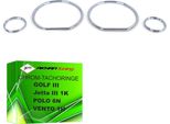 TR10VW01 - Anelli Cromati Per Tachimetro Adatto Per Golf Iii 1991-1998