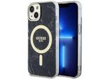 Guess Guhmp14Mpcumak Custodia Rigida Per Iphone 14 Plus/ 15 Plus 6.7 Czarny/Nero In Marmo Magsafe