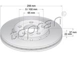 Topran 107 680 - Oe 1J0 615 301D Bremsscheibe, Vorderachse FüR A1 (8X), A3 (8L), Cordoba (6L), Ibiza (6L), Ibiza (6J, 6P), Leon (1M1), Toledo Ii (1M2), Toledo Iv (KG3), Fabia I (6Y), Fabia Ii (54), Fabia Iii (Nj), Octavia I (1U), Rapid (Nh), Roomster (5J), Bora (1J), Fox (5Z), Golf Iv (1J), Polo (9N), Polo (6C, 6R)