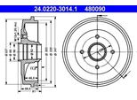 Ate 24.0220-3014.1 - Oe 4247 40 Tamburo Freno Per 306, Xsara, Zx (N2)