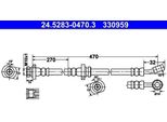Ate 24.5283-0470.3 - Tubo Freno Oe 46210 0M000 Per Almera I (N15)