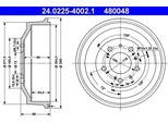 Ate 24.0225-4002.1 - Oe 4247 22 Tamburo Del Freno Per Boxer, Jumper, Ducato