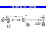Ate 24.5281-0640.3 - Tubo Freno Oe 46210 AV710 Per Primera (P12)