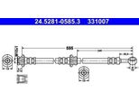 Ate 24.5281-0585.3 - Tubo Freno Oe 46210 8F801 Per Primera (P11)